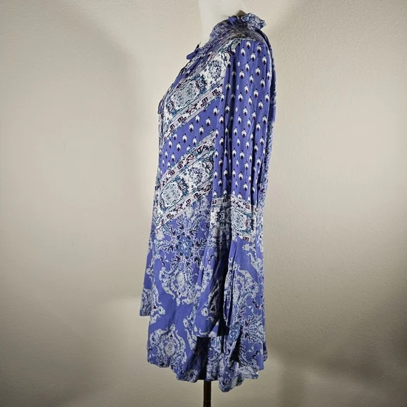Free People Magic Mystery Tunic Bell Sleeve Top S - Picture 4 of 10